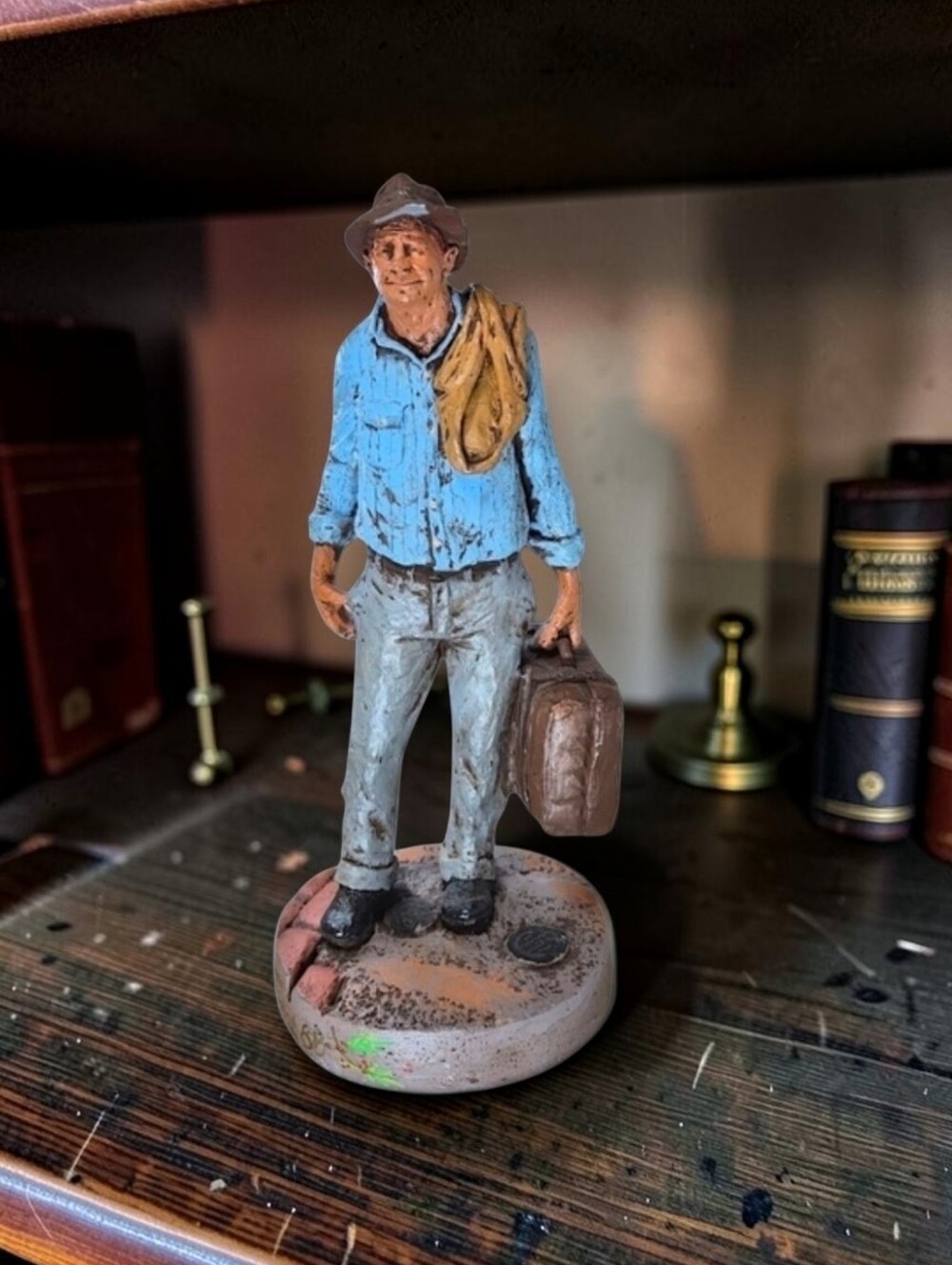 Michael Garman “The Traveler” 1977 Signed Sculpture – Christmas ’88 Edition - Picture 12 of 12